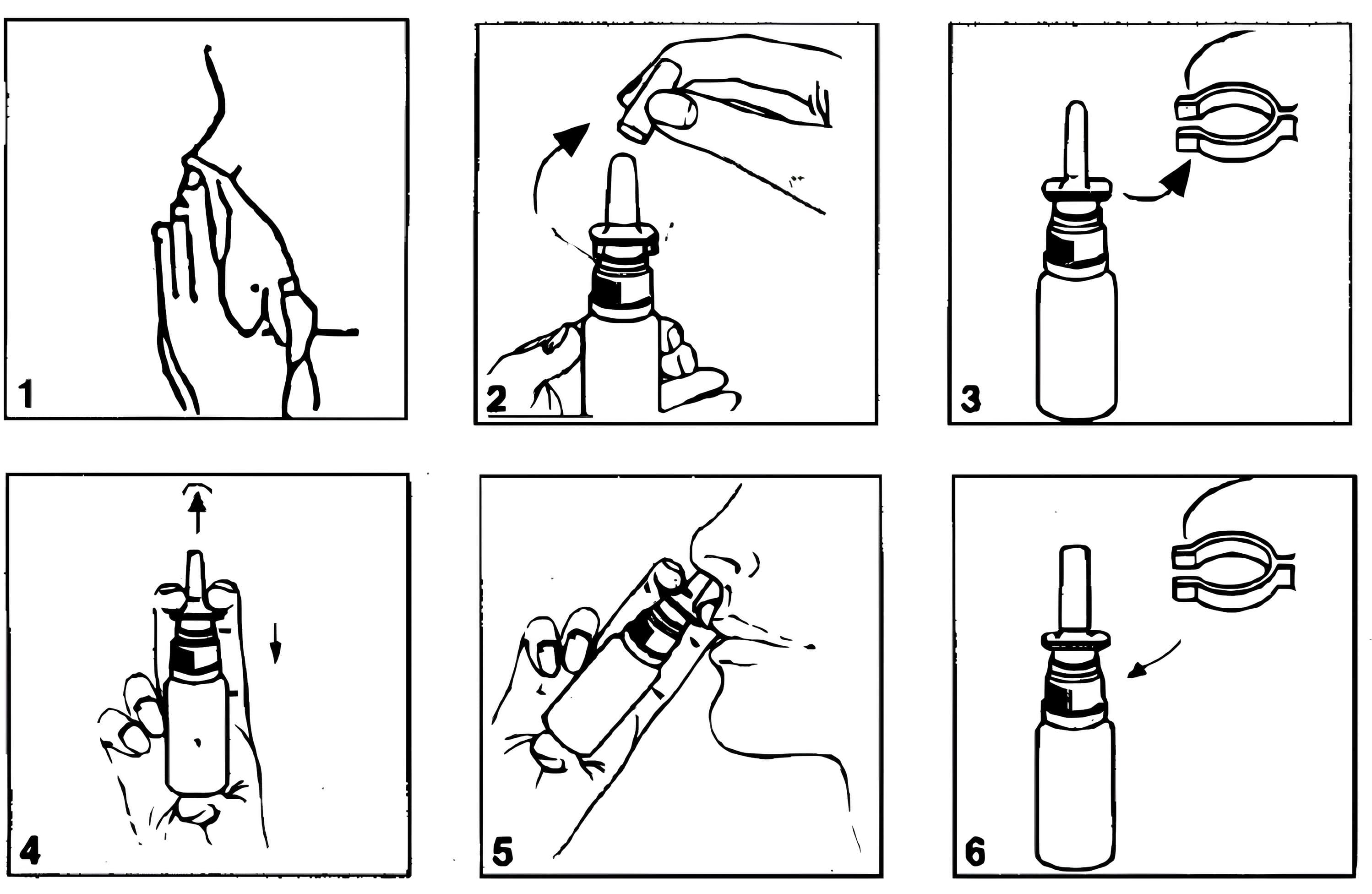 Istruzioni uso spray nasale